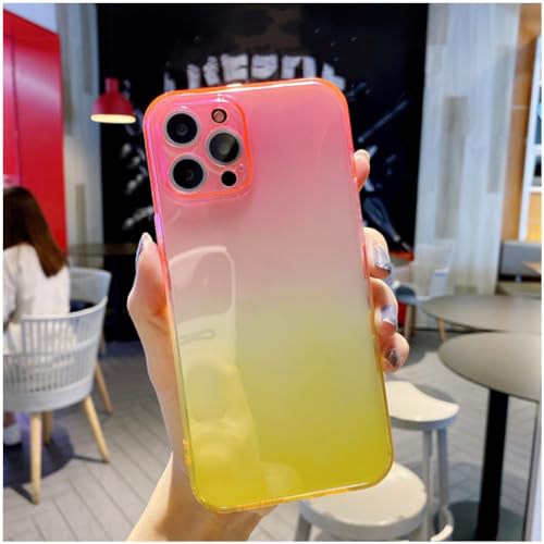 NICRX Transparente Handyhülle mit Farbverlauf-Aquarell für iPhone 14 13 12 11 Mini Pro Max XS XR X 7 8 Plus Objektivschutz Stoßstange, C, für iPhone 12 Mini NICRX Transparente Handyhülle mit Farbverlauf-Aquarell für iPhone 14 13 12 11 Mini Pro Max XS XR X 7 8 Plus Objektivschutz Stoßstange, C, für iPhone 12 Mini von NICRX