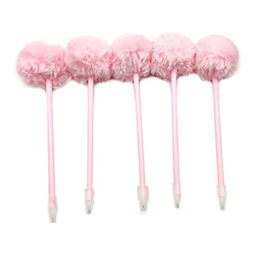 NIDONE 5 Pcs Gel Pen Cute Pom-Pom Kunststoff Kugelschreiber Unterschrift Kugelschreiber Cartoon Kinder Student mit Kugelschreiber Schreibwaren Neutral Stifte NIDONE 5 Pcs Gel Pen Cute Pom-Pom Kunststoff Kugelschreiber Unterschrift Kugelschreiber Cartoon Kinder Student mit Kugelschreiber Schreibwaren Neutral Stifte von NIDONE