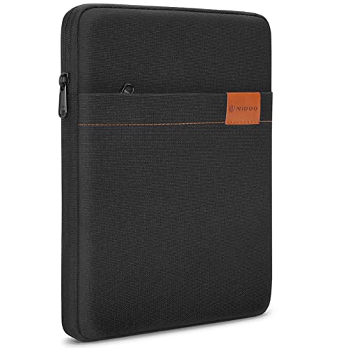 NIDOO 10 Zoll Tablet Hülle Wasserdicht Sleeve Case Tasche für 10,9" iPad 10/10,2" iPad 9/11" iPad Pro M2 M1 / 10,9" iPad Air M1 / 10" Tab M10 Plus Gen 3 / Galaxy Tab A8 S8 / MatePad, Schwarz von NIDOO