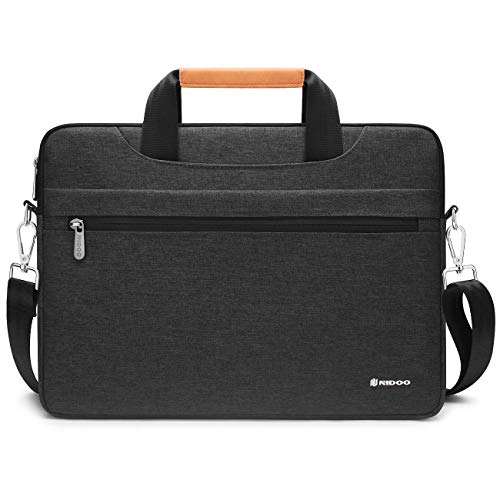 NIDOO 11-12,5 Zoll Laptoptasche, wasserdicht, mit Schultergurt und Gepäckgurt, PC-Tasche für 12,9 Zoll iPad Pro/Surface Pro 3 4 6 7, Dunkelgrau von NIDOO