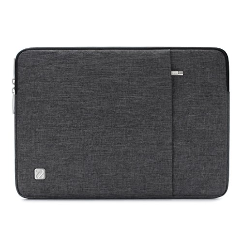 NIDOO 11" 12" Wasserdicht Laptop Sleeve Case Hülle Tasche für 12,9" iPad Pro M1 / 13" MacBook Pro M2 M1 / MacBook Air M1 / Surface Pro 7+ 8 X / 12,4" Surface Laptop Go 2/13,4" XPS 13 Plus,Dunkelgrau von NIDOO