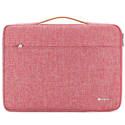 NIDOO 11" Laptop Tasche Handtasche Notebook Hülle Sleeve Aktentasche für Neu 12.9" iPad Pro / 13" MacBook Air 2018 2019/13" MacBook Pro 2016-2019/12.3" Surface Pro 4 6 7/13" Surface Pro X, Rot von NIDOO