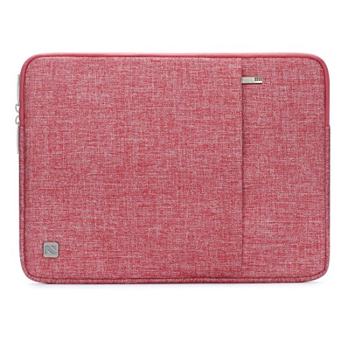 NIDOO 14"-14,6" Wasserdicht Laptop Sleeve Laptophülle Hülle Tasche für 14" Surface Laptop Studio 2 / IdeaPad 5i | Slim 3i Gen 9 / ThinkPad T14s Gen 5 / Yoga Pro 7 Gen 9/14,5" XPS 14 /Latitude 5450,Rot von NIDOO