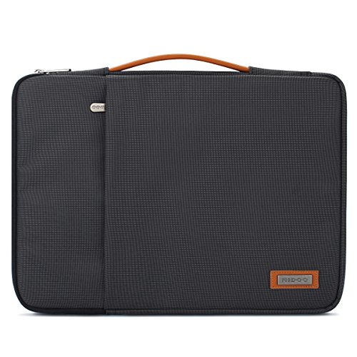 NIDOO 13 Zoll Laptop Tasche Sleeve Hülle Umhängetaschen Aktentasche Laptoptasche für 13" MacBook Pro / 12.9" iPad Pro 2016 2017/13.5" Surface Laptop 2/13.3" Dell Inspiron 13 7380 7386, Schwarz von NIDOO