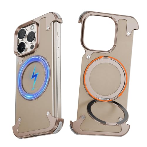 NIFBANG Leder Hülle für iPhone 16 Pro Max mit Kickstand,360°Drehbar Magnet Stander,Luxus Slim Anti-Scratch Handyhülle,Rahmenlose Stoßfest Schutzhülle für 16 Pro Max Bumper Case,Titan Wüstensand NIFBANG Leder Hülle für iPhone 16 Pro Max mit Kickstand,360°Drehbar Magnet Stander,Luxus Slim Anti-Scratch Handyhülle,Rahmenlose Stoßfest Schutzhülle für 16 Pro Max Bumper Case,Titan Wüstensand von NIFBANG