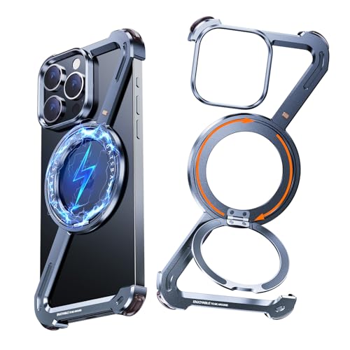 NIFBANG Z Shape für iPhone Rahmenlose Hülle,Kompatibel mit,Militärnorm Schutz Magnetkraft HandyHülle,Aluminium iPhone Metall Case,Stoßfest Kratzfest Schutzhülle (Blau, US-15 pro max) NIFBANG Z Shape für iPhone Rahmenlose Hülle,Kompatibel mit,Militärnorm Schutz Magnetkraft HandyHülle,Aluminium iPhone Metall Case,Stoßfest Kratzfest Schutzhülle (Blau, US-15 pro max) von NIFBANG
