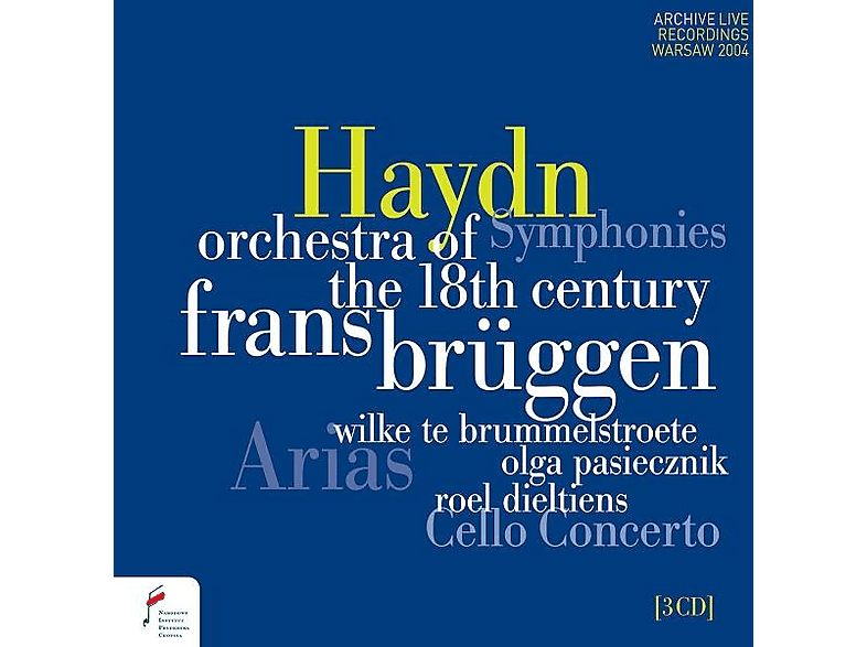te Brummelstroete/Dieltiens/Brüggen/Orch. of the - Sinfonien, Einlagearien, Cellokonzert Hob.VIIb:1 (CD) von NIFC