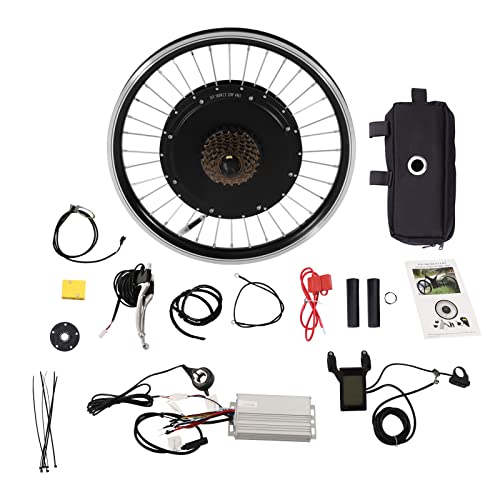 20 Zoll Ebike Umbausatz Kit 500W 35km/h Ebike Kit 340RPM E Bike Umbausatz Ebike Conversion Kit 30N.M Electric Bicycle Conversion Kit 5-Gang Einstellbar mit Power-off-Bremsgriff (Hinten) von NIGORIY