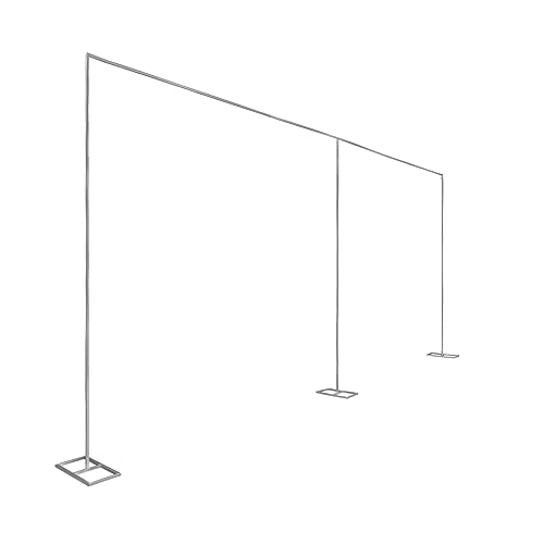 Hintergrund Ständer, Rostfreier Stahl, 6x3m Backdrop Stand, Fotohintergrund Belastbarkeit 10kg, Hintergrundsystem mit Große Basis 51x23 von NIGORIY