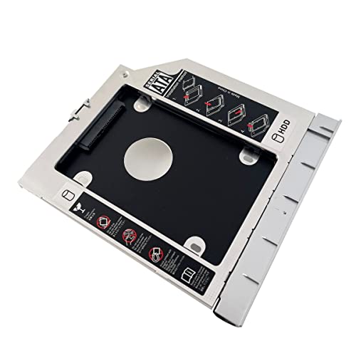 NIGUDEYANG 2nd HDD SSD Festplatte Optischer Rahmen Caddy Adapter für HP Probook 450 G1 mit Blende Frontblende Montage Metallhalterung von NIGUDEYANG