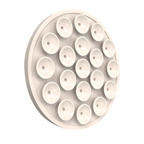 NIHENHAO Silikon-Saugnapf-Telefonhalterung, multifunktional, Handy-Saugnapf-Halterung, Saugnapf, magnetische Adsorptions-Halterung, Beige-Weiß von NIHENHAO