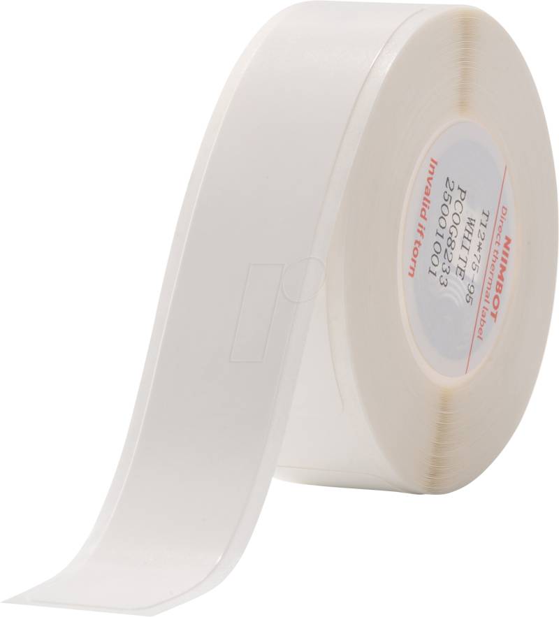 NIIM A2A08311501 - Etiketten, für Niimbot, 12 mm x 75 mm, weiß, 95 Stück von NIIMBOT