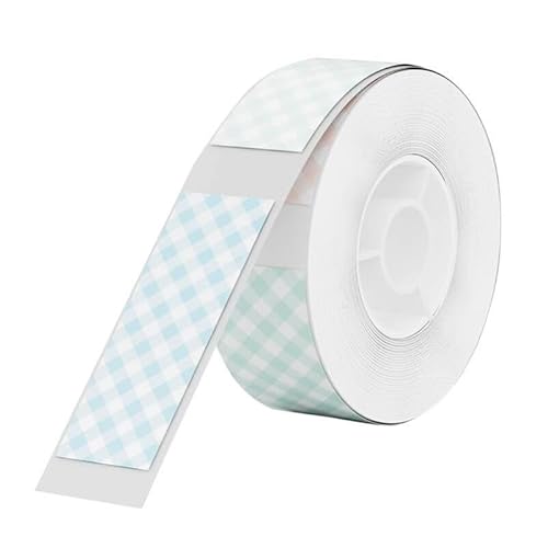 Niimbot T Thermoetiketten, kariert, 12 x 30 mm, 210 Stück Niimbot T Thermoetiketten, kariert, 12 x 30 mm, 210 Stück von NIIMBOT