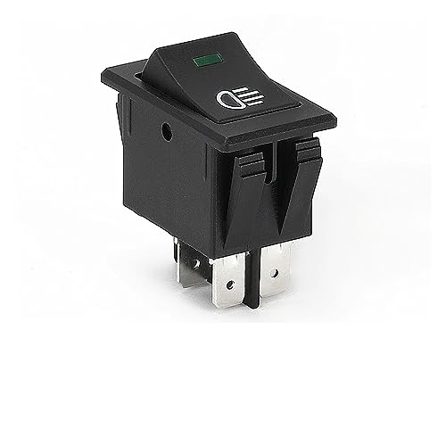 5 Stück Schalter für Nebelscheinwerfer für Auto 12 V DC 35 A LED Toggle Rocker Switch 4 Pin ON OFF 2 Positionen für Auto (MIX Color LED) von NIKOIDIC
