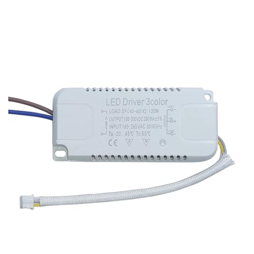 LED-Treiberadapter 8 – 240 W, geeignet für LED-Beleuchtung, nicht isolierender Transformator, AC 220 V, geeignet für den Ersatz der LED-Deckenleuchte (120 W) von NIKOIDIC