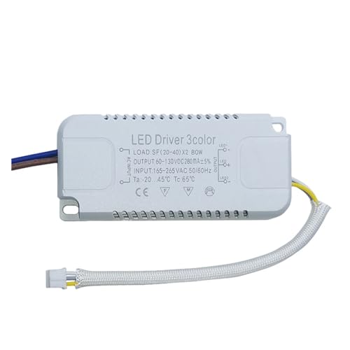 LED-Treiberadapter 8 – 240 W, geeignet für LED-Beleuchtung, nicht isolierender Transformator, AC 220 V, geeignet für den Ersatz der LED-Deckenleuchte (80 W) von NIKOIDIC