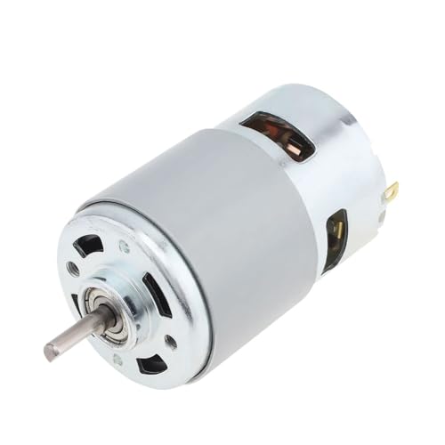 NIKOIDIC 775 Gleichstrom-Motor, D-Schaft, 12 V/24 V, Hochgeschwindigkeits- und Drehmomentmotorwerkzeug, geeignet für kleine Bohrgeräte, Modellauto-Kugellager (5000 U/min, 12 V) von NIKOIDIC