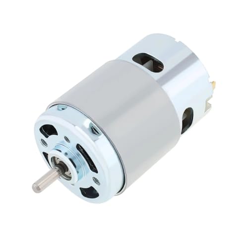 NIKOIDIC 895 DC Motor 12-24V 3000-20000RPM High Speed High Torque Motor Kugellager Lüfter Geeignet für DIY Modellauto Kleine Bohrmaschine Motor Werkzeuge (24V 6000RPM) von NIKOIDIC