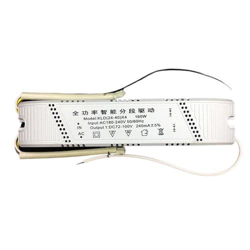 NIKOIDIC Geeignet für LED Konstantstromnetzteil Deckenleuchte Einbaustrahler Spannungsregler Flache Lampe 12W24W36W48W6(Two Color 24 40x4 Terminal Head) von NIKOIDIC