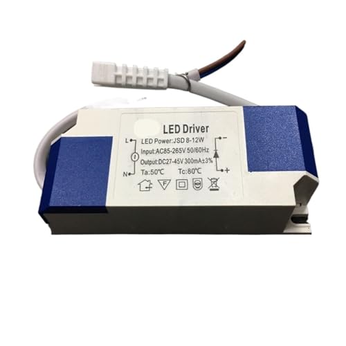 NIKOIDIC Geeignet für LED-Stromversorgung mit konstantem Strom, Deckenleuchte, Downlight, LED-Spannungsregler, flach, 12 W, 24 W, 36 W48W6 (8 12 W SM-Buchsenstecker) von NIKOIDIC