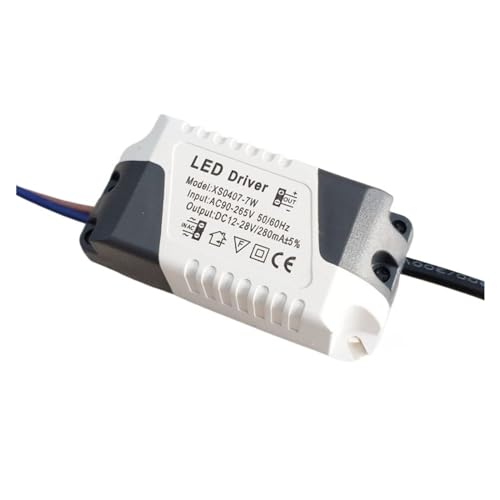 NIKOIDIC LED Konstantstrom Leistung Downlight Starter Vorschaltgerät Treiber 3 Trafo Gleichrichter 7w12w18w (SM Stecker 4-7W) von NIKOIDIC