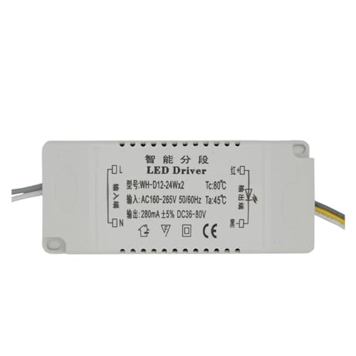 NIKOIDIC LED Konstantstromversorgung, integrierte Deckenleuchte, Steuergerät für Vorschaltgerät, dreifarbig (12-24 W2, dreifarbig) von NIKOIDIC