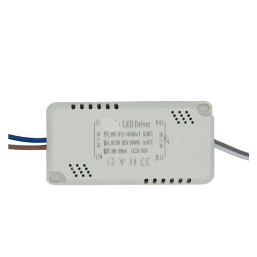 NIKOIDIC LED Konstantstromversorgung, integrierte Deckenleuchte, Steuergerät für Vorschaltgerät, dreifarbig (12 – 40 W, einfarbig) von NIKOIDIC
