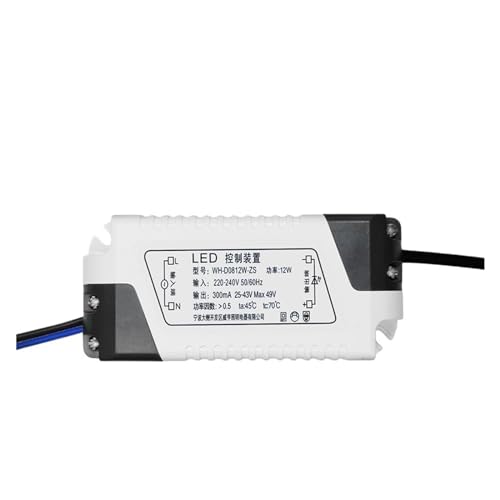 NIKOIDIC LED Konstantstromversorgung, integrierte Deckenleuchte, Steuergerät für Vorschaltgerät, dreifarbig (12 W LED) von NIKOIDIC