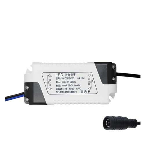 NIKOIDIC LED Konstantstromversorgung Deckenleuchte integriertes Vorschaltgerät mit dreifarbiger Dimmung (12 W LED weiblicher Header) von NIKOIDIC