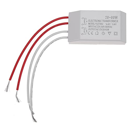 NIKOIDIC Lampenperlen aus Kristall, Halogenlampe, elektronischer Transformator, Netzteil, Treiberadapter für Projektor, Lampenquelle, 12 V von NIKOIDIC