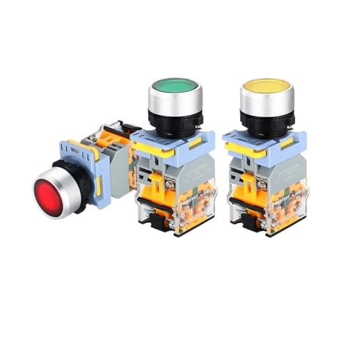 Wasserdichter Drucktastenschalter mit LED 22 mm, sofortiger Reset, selbstsichernder Netzdruckschalter mit Licht, 12 V, 24 V, 220 V, 10 A, 2NO 2NC(WHITE,2NO2NC_FIXED_ Wasserdichter Drucktastenschalter mit LED 22 mm, sofortiger Reset, selbstsichernder Netzdruckschalter mit Licht, 12 V, 24 V, 220 V, 10 A, 2NO 2NC(WHITE,2NO2NC_FIXED_ von NIKOIDIC