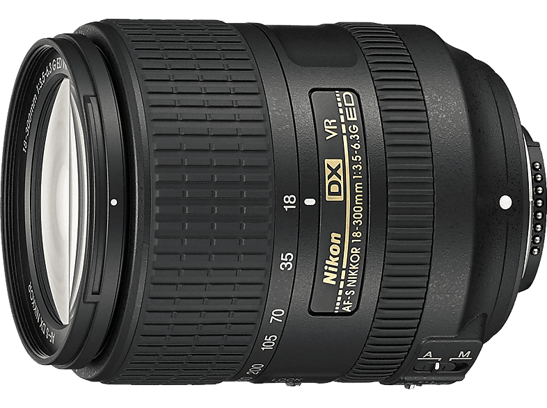 NIKON AF-S DX NIKKOR 18–300mm 1:3,5–6,3 G ED VR 18 mm - 300 f/40 AF-S, DX, ED, (Objektiv für Nikon F-Mount, Schwarz) von NIKON
