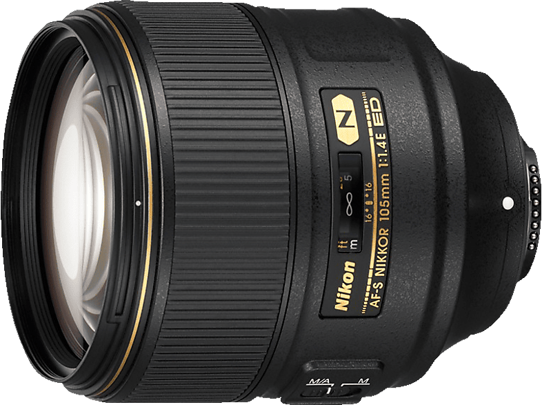 NIKON AF-S NIKKOR 105 MM 1:1.4E ED - mm f/1.4 AF-S, ED, N (Objektiv für Nikon F-Mount, Schwarz) von NIKON