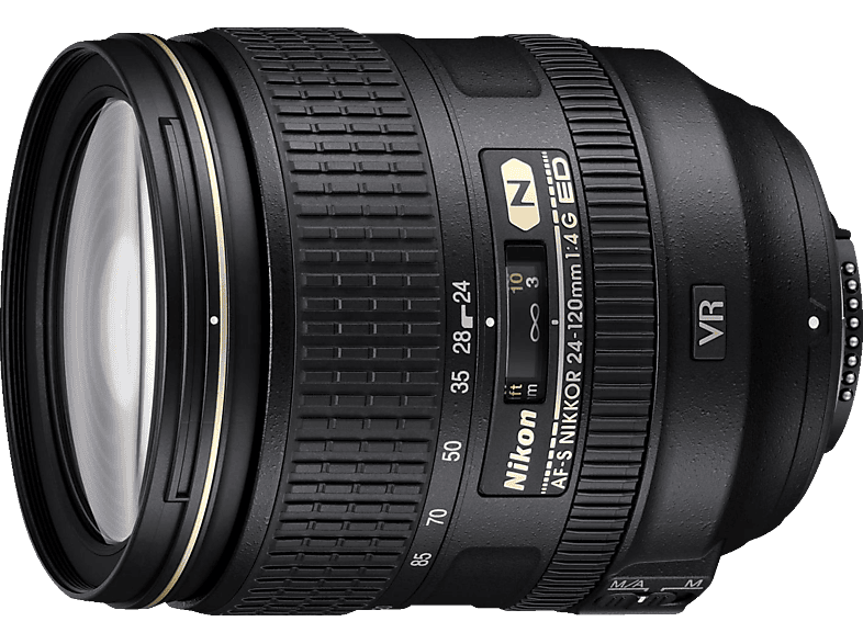 NIKON AF-S NIKKOR 24-120mm 1:4G ED VR 24 mm - 120 f/4 ED, AF-S, N, (Objektiv für Nikon F-Mount, Schwarz) von NIKON