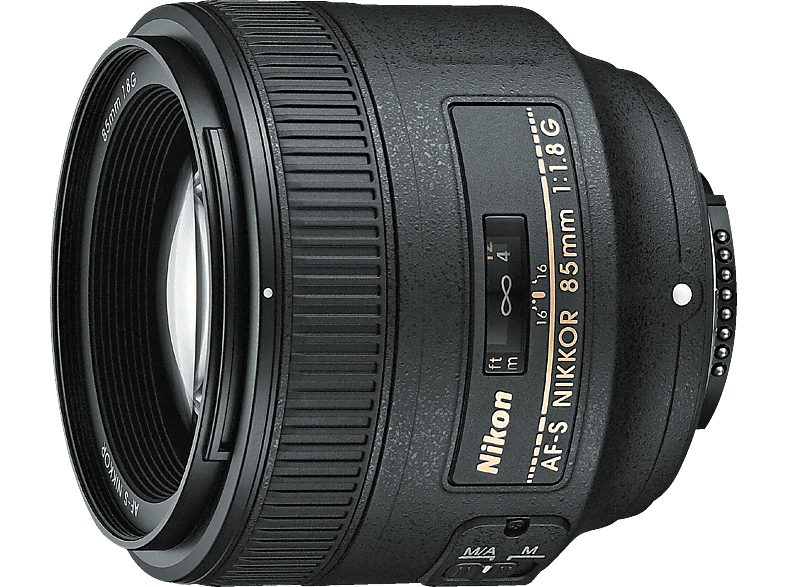 NIKON AF-S NIKKOR 85mm 1:1.8G - 85 mm f/1.8 (Objektiv für Nikon F-Mount, Schwarz) von NIKON