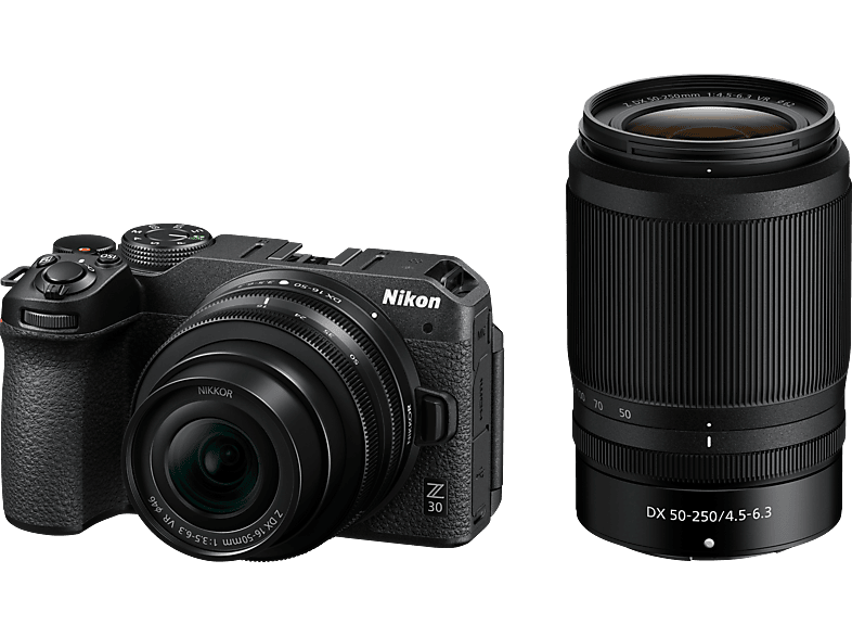 NIKON Nikon Z30 Kit Systemkamera mit Objektiv 16-50 mm, 55-250 7,5 cm Display Touchscreen, WLAN NIKON Nikon Z30 Kit Systemkamera mit Objektiv 16-50 mm, 55-250 7,5 cm Display Touchscreen, WLAN von NIKON
