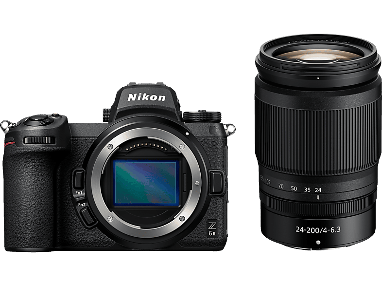 NIKON Z 6II Kit Systemkamera mit Objektiv 24-200 mm, 8 cm Display Touchscreen, WLAN von NIKON