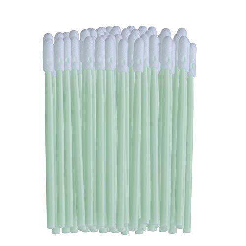 NIMOA Reinigung Swab - Antistatik Schaum Reinigungstupfer Sponge Stick Round Tip Stock for Drucker/Disk/Objektiv, 100pcs von NIMOA