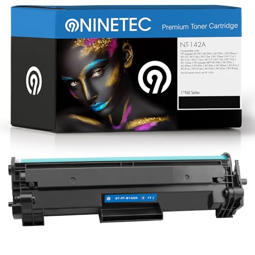NINETEC 1 Toner kompatibel mit HP W1420A W-1420A 142A für Laserjet MFP M110W M140W M111A M111W M141A M141W (950 Seiten) von NINETEC