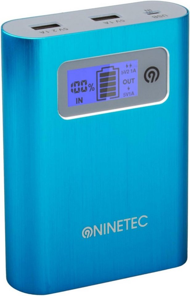 NINETEC NINETEC PowerDrive 2in1 64GB USB Flash Speicher + 13.400mAh Power Bank Powerbank von NINETEC