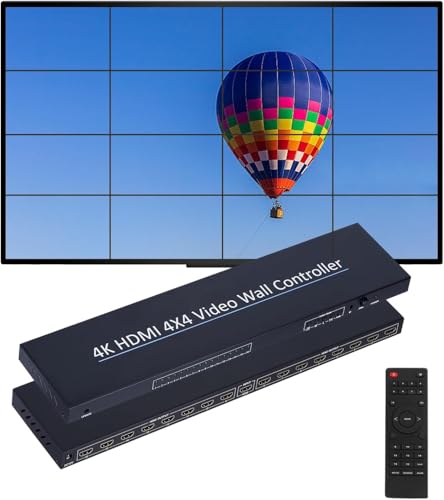 Video Wall Controller 4x4 4K Videowand Controller mit 24 Spleißmodi RS232, 180° Rotate, Audio Extractor HD Multimedia Schnittstelle Video Splicer Unterstützt 1 Eingang und 16 Ausgänge Video Wall Controller 4x4 4K Videowand Controller mit 24 Spleißmodi RS232, 180° Rotate, Audio Extractor HD Multimedia Schnittstelle Video Splicer Unterstützt 1 Eingang und 16 Ausgänge von NINGKANGSHENG