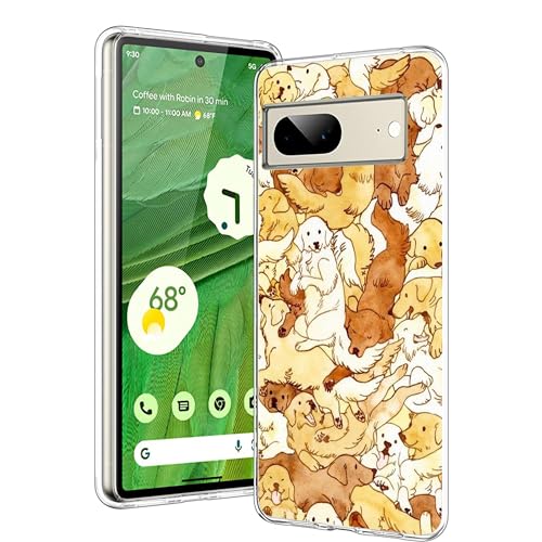 Kompatibel mit Google Pixel 7 Hülle – Niedliche lustige Hunde gedruckt Golden Retriever Handyhülle Slim Soft TPU Stoßfest Schutzhülle Case Kompatibel mit Google Pixel 7 Hülle – Niedliche lustige Hunde gedruckt Golden Retriever Handyhülle Slim Soft TPU Stoßfest Schutzhülle Case von NINGPIYAYA