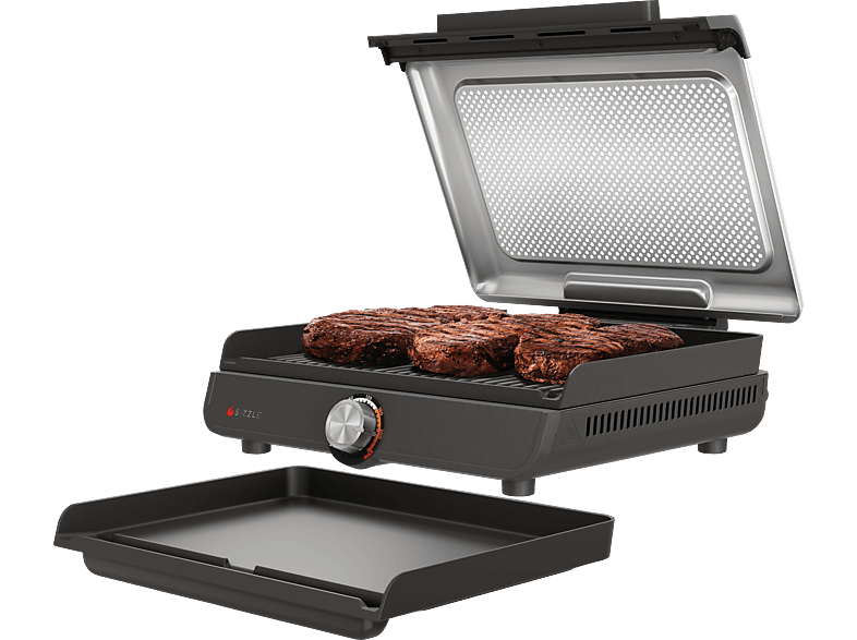 NINJA GR101EU Sizzle Grillplatte und Plancha, Kontaktgrill von NINJA