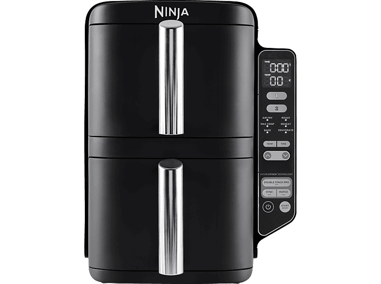 NINJA SL300EU Double Stack 2-Ebenen XL Heißluftfritteuse 2470 Watt Schwarz NINJA SL300EU Double Stack 2-Ebenen XL Heißluftfritteuse 2470 Watt Schwarz von NINJA