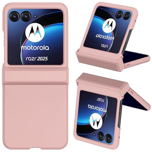 NINKI Klapphülle für Motorola Razr 2025, mit Scharnierschutz, niedliche Moto Razr 2025 Hüllen für Damen, hartes Vollscharnier, Schutzhülle für Motorola Razr 60, Moto Razr 60, dünn, Rosa NINKI Klapphülle für Motorola Razr 2025, mit Scharnierschutz, niedliche Moto Razr 2025 Hüllen für Damen, hartes Vollscharnier, Schutzhülle für Motorola Razr 60, Moto Razr 60, dünn, Rosa von NINKI