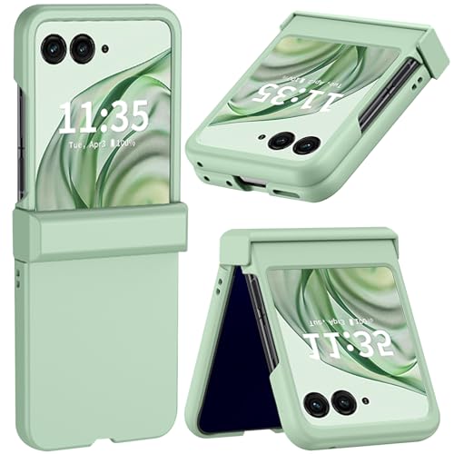 NINKI Kompatibel Motorola Razr 60 Ultra case Cover 2025 (Scharnierschutz), Moto Razr 60 Ultra hülle, dünne Schutzhülle für Moto Razr 60 Ultra Handyhülle Motorola Razr+ Plus case telefonhülle 5g Grün von NINKI