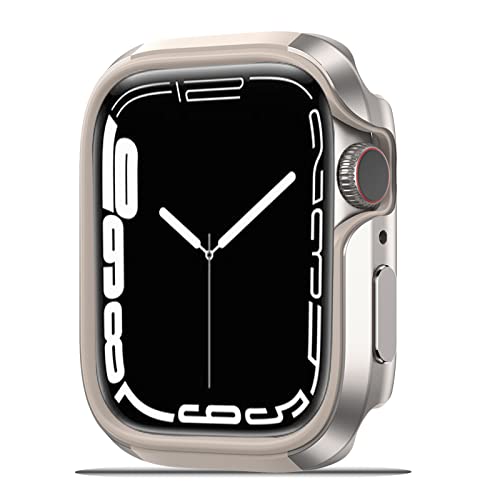 NINKI Kompatibel mit Apple Watch 7 41mm Silber Gehäuse, Vollständige Abdeckung Anti-Fall Apple Series 7 Watch Case TPU Rundum-Schutzhülle für iWatch Series 7 Case 41 mm Series 7 Apple Watch Case von NINKI