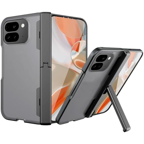 NINKI Kompatibel mit Google Pixel 9 Pro Fold Hülle mit drehbarem Kickstand, Displayschutz Praktische unsichtbare Halterung Scharnierschutz Stoßfeste Schutzhülle für Google Pixel 9 Pro Fold Hülle Grau NINKI Kompatibel mit Google Pixel 9 Pro Fold Hülle mit drehbarem Kickstand, Displayschutz Praktische unsichtbare Halterung Scharnierschutz Stoßfeste Schutzhülle für Google Pixel 9 Pro Fold Hülle Grau von NINKI