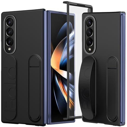 NINKI Kompatibel mit Samsung Galaxy Z Fold 4 Hülle mit Armband Samsung z fold 4 Handyhülle mit Ständer Wristband Case handschlaufe Hülle mit Displayschutz für Galaxy Z Fold 4 Schutzhülle Schwarz NINKI Kompatibel mit Samsung Galaxy Z Fold 4 Hülle mit Armband Samsung z fold 4 Handyhülle mit Ständer Wristband Case handschlaufe Hülle mit Displayschutz für Galaxy Z Fold 4 Schutzhülle Schwarz von NINKI