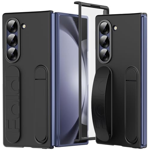 NINKI Kompatibel mit Samsung Galaxy Z Fold 5 Hülle mit Armband Samsung z fold 5 Handyhülle mit Ständer Wristband Case handschlaufe Hülle mit Displayschutz für Galaxy Z Fold 5 Schutzhülle Schwarz NINKI Kompatibel mit Samsung Galaxy Z Fold 5 Hülle mit Armband Samsung z fold 5 Handyhülle mit Ständer Wristband Case handschlaufe Hülle mit Displayschutz für Galaxy Z Fold 5 Schutzhülle Schwarz von NINKI